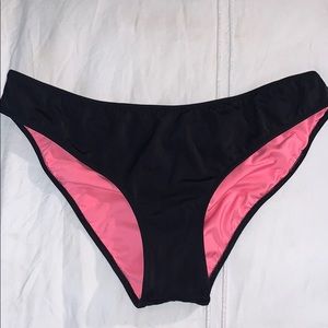 PINK swimsuit bottoms, Size-Medium, Color-Black
